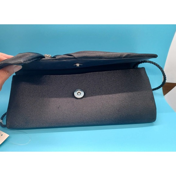 NEW Gunne Sax Black Purse Handbag Clutch Designed by Jessica McClintock - Picture 2 of 14